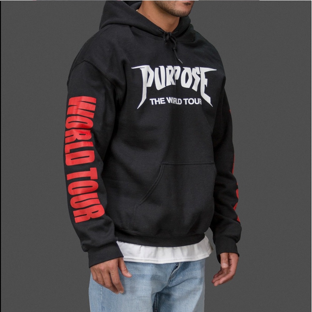 Purpose World Tour Black Hoodie